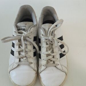 Adidas Classic White and Black Sneakers